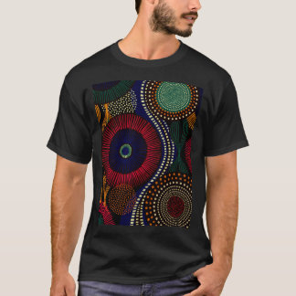 African Tribal Pattern In Colourful Tone T-Shirt