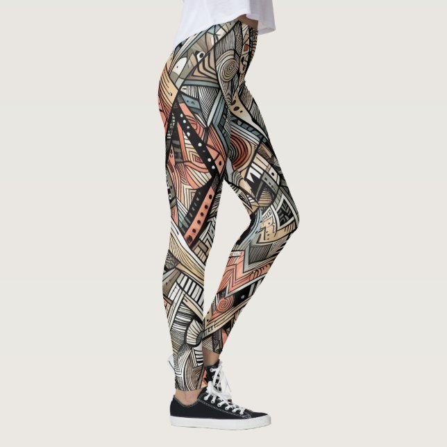 African Tribal Pattern Leggings (Right)