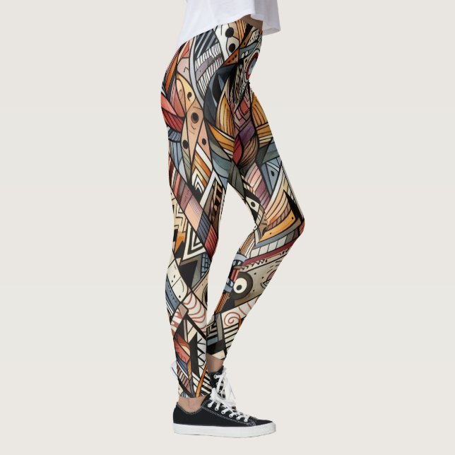 African Tribal Pattern Leggings (Right)