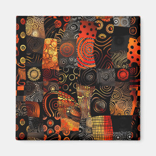 African Tribal Pattern Magnet