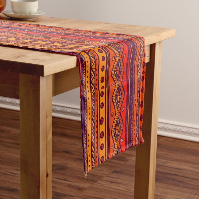 African Tribal pattern party  Short Table Runner (In Situ)