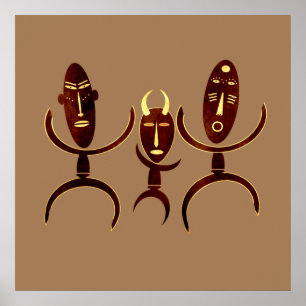 african tribal poster