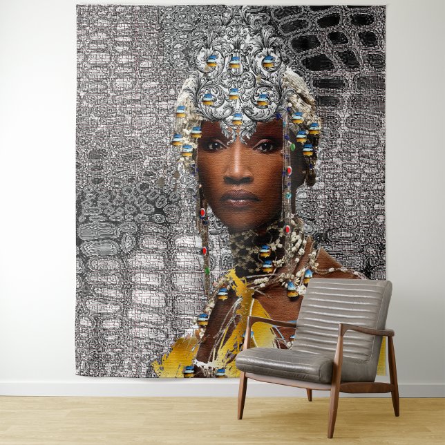 African Tribal Queen Tapestry (Creator Uploaded)