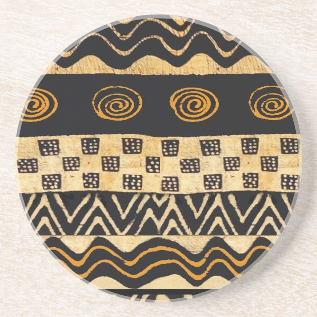 African Tribal Shaman Design Coaster (Front)