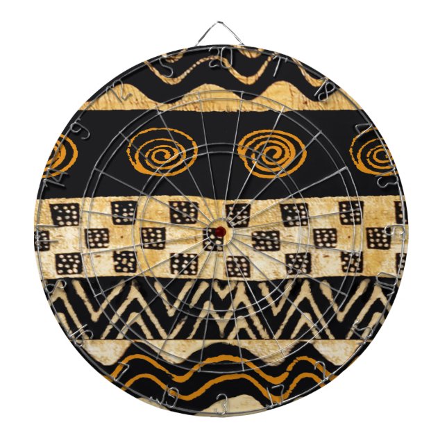 African Tribal Shaman Design Dartboard (Front)