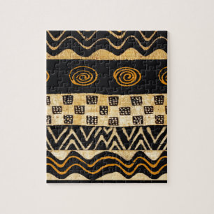 African Tribal Shaman Design Jigsaw Puzzle