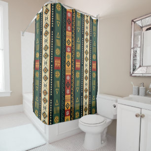 African Tribal Shower Curtain