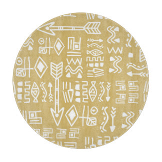 African Tribal Stripes: Bohemian Egyptian Seamless Cutting Board