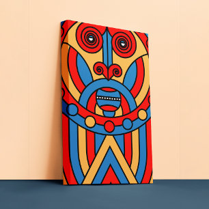 African Tribal Warrior Canvas Print