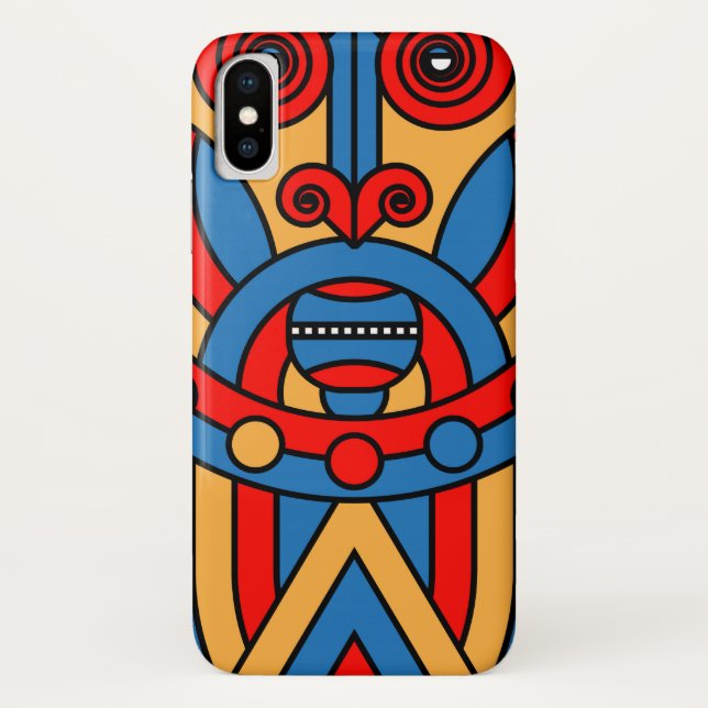 african tribal warrior Case-Mate iPhone case (Back)