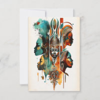 African Tribal Women Painting, Contemporary Art