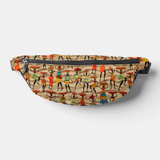African Tribal Women Pattern Bum Bags (Lay Down)