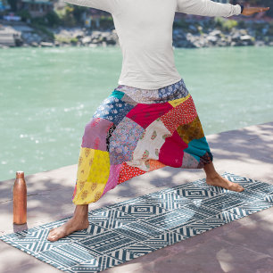 african tribe borders yoga mat
