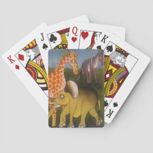 African Trio Art Print Playing Cards