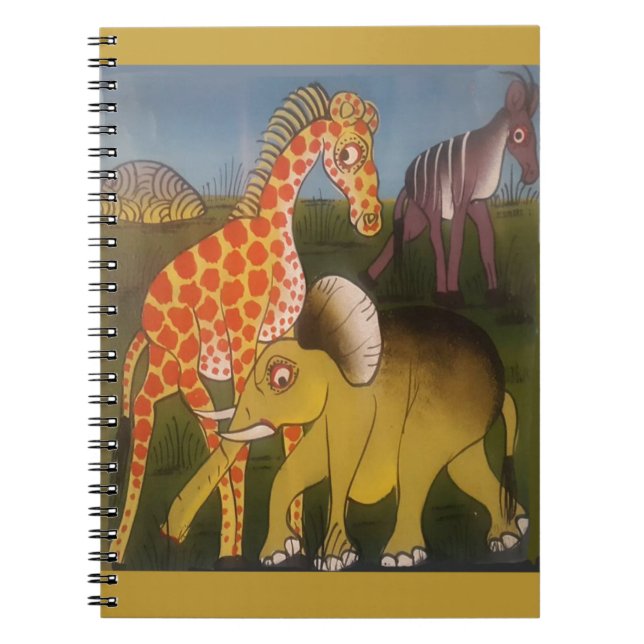 African Trio Art Print Spiral Notebook (Front)