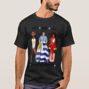 African Uruguayan Daughter Womens Flag Of Uruguay T-Shirt