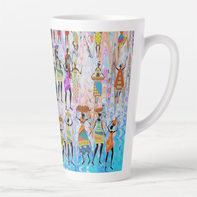 African Village Latte Mug (Right)