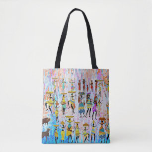 African Village Tote Bag