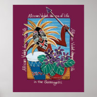 African Violet in Serengetti