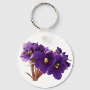 African violet key ring
