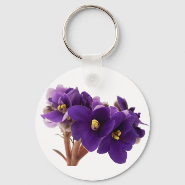 African violet key ring (Front)