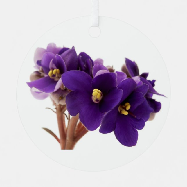 African violet metal tree decoration (Front)