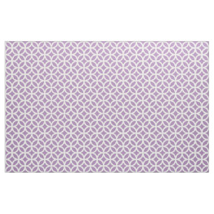 African Violet Purple Geometric Pattern Fabric