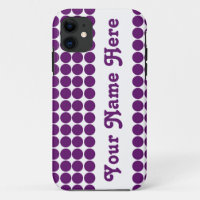 African Violet Safari Dot with name