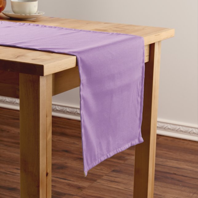 African violet  (solid colour)  long table runner (In Situ)