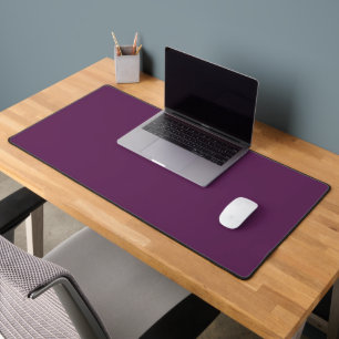 African Violet solid colour plain purple Desk Mat