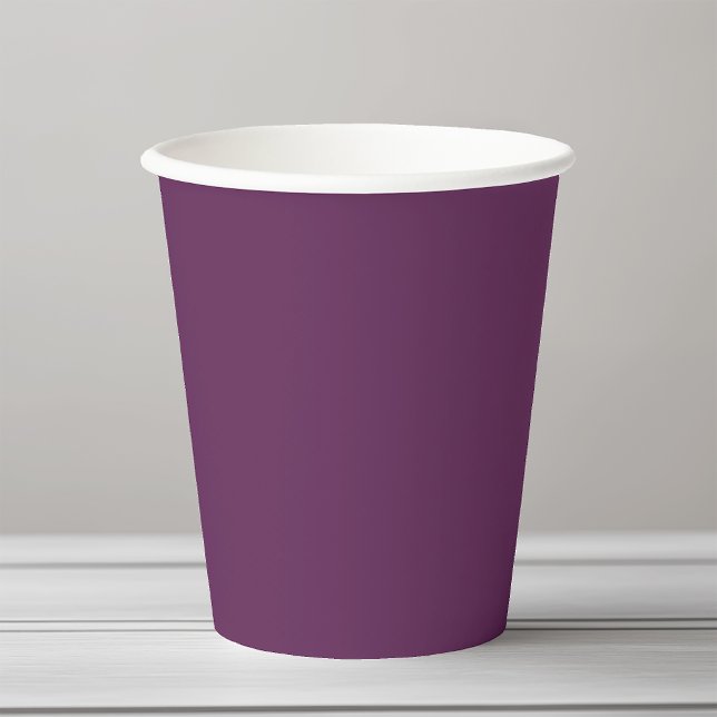 African Violet solid colour plain purple Paper Cups (Creator Uploaded)
