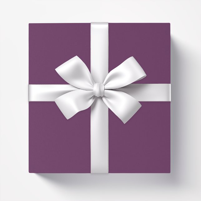 African Violet solid colour plain purple Wrapping Paper (Creator Uploaded)