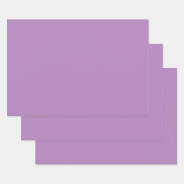 African violet  (solid colour)  wrapping paper sheet (Set)