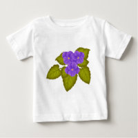 African Violets Purple Childrens T-Shirt