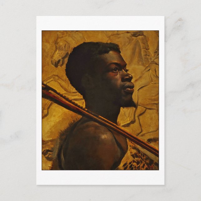African Warrior by Boyd Fine Art Postcard (Front)
