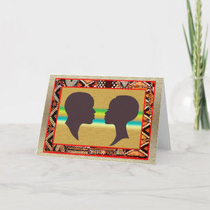 African Wedding Anniversary Card