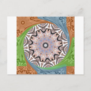 African Whirl Art Print Postcard