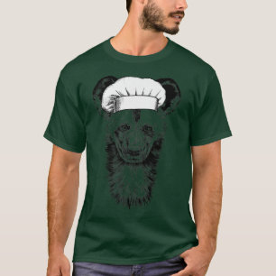 African Wild Dog Animal Chef Funny Cooking Cook Wi T-Shirt