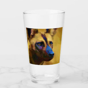 African Wild Dog Glass