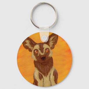African Wild Dog Key Ring