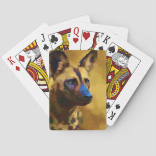 African Wild Dog Playing Cards