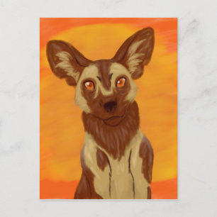 African Wild Dog Postcard