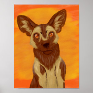 African Wild Dog Poster