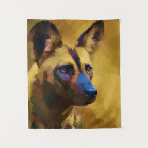 African Wild Dog Tapestry
