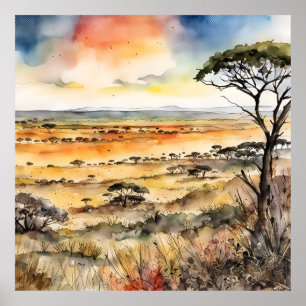 African Wilderness Unveiled Poster