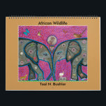 African Wildlife Calendar<br><div class="desc">Artistic African Animal Calendar</div>