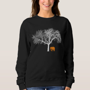 African Wildlife Elephant Modern Minimal Sweatshirt