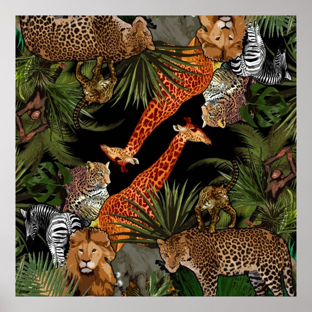 African wildlife Poster (Front)