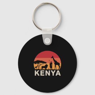 African Wildlife Vacation Kenyan Culture Lover Fun Key Ring