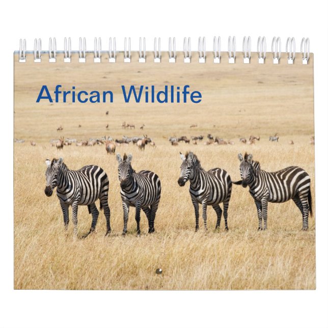 African Wildlife Wall Calendar (Cover)